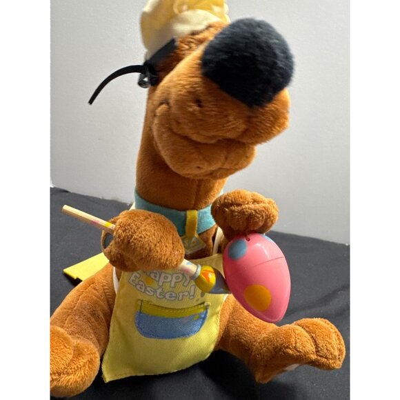 Gemmy Scooby-Doo Easter Chef Egg Paint Brush Plush Singing "Happy Easter Egg Hun - Picture 5 of 13